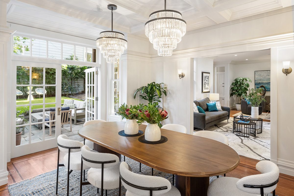 A dining room in a San Francisco home